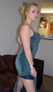 www.leggybondage.com - LILYMAEVON GREEN LONG DRESS HOSE HEELS ROPES thumbnail